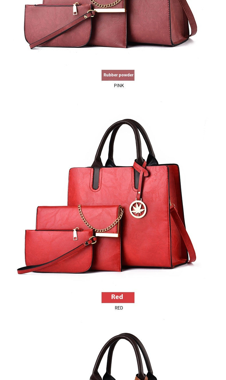 Women's Large Capacity Three-piece Messenger Bag