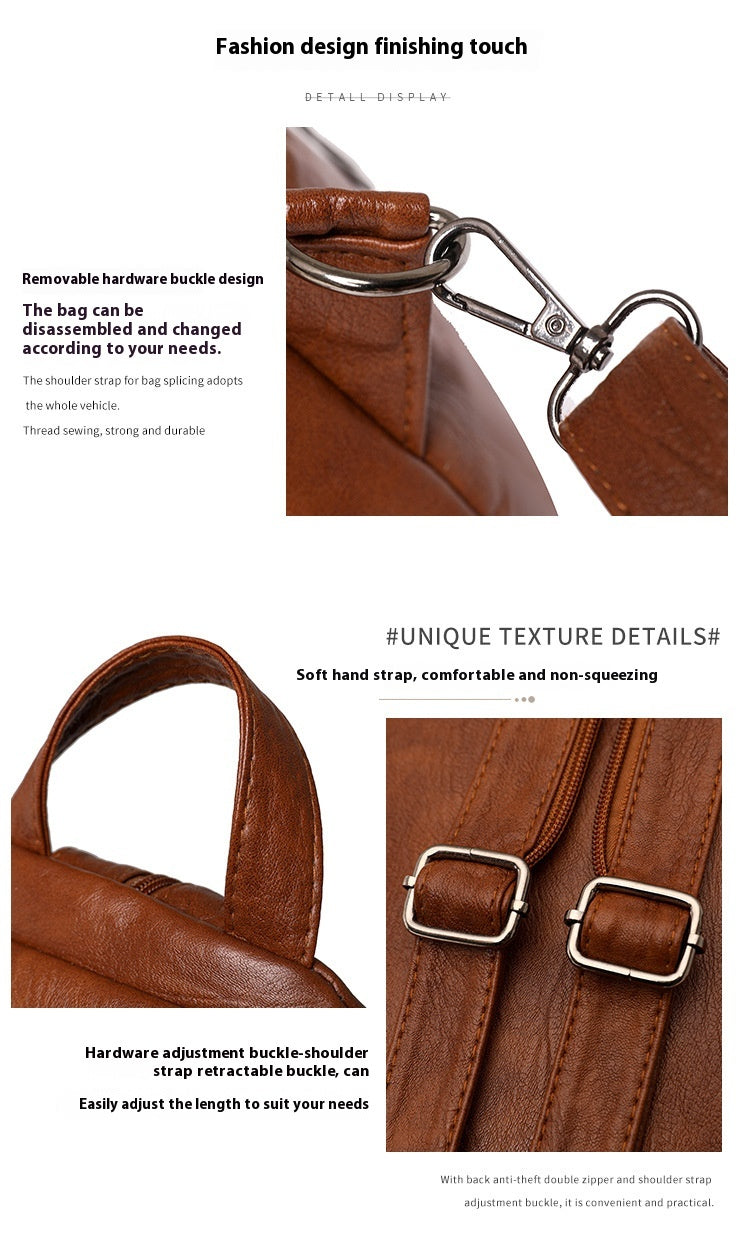 Simple Large Capacity Crossbody Chest Bag Leisure Travel Small Backpack
