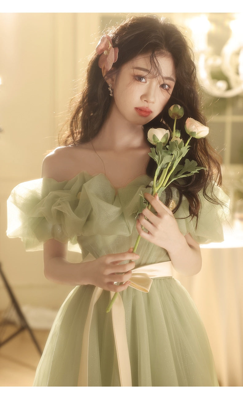 Off-shoulder Evening High-end Affordable Luxury Niche Dress