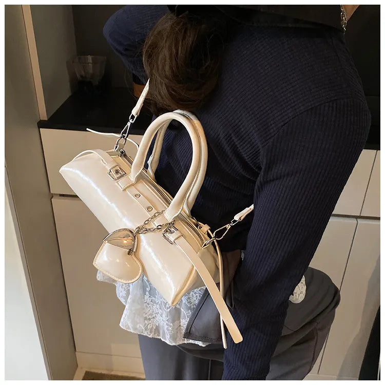 Niche Bowling Bag Design Commuter Fashionable Shoulder Bag