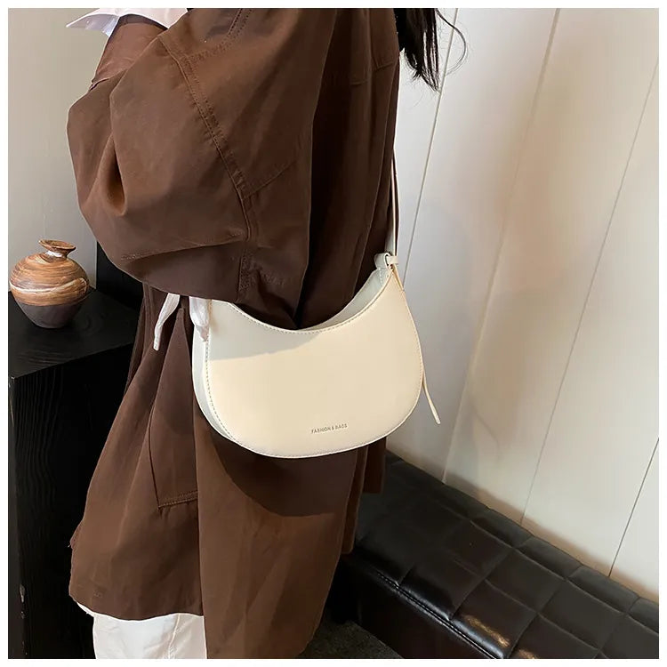 Simple All-match Retro Fashion Shoulder Trendy Small Saddle Bag