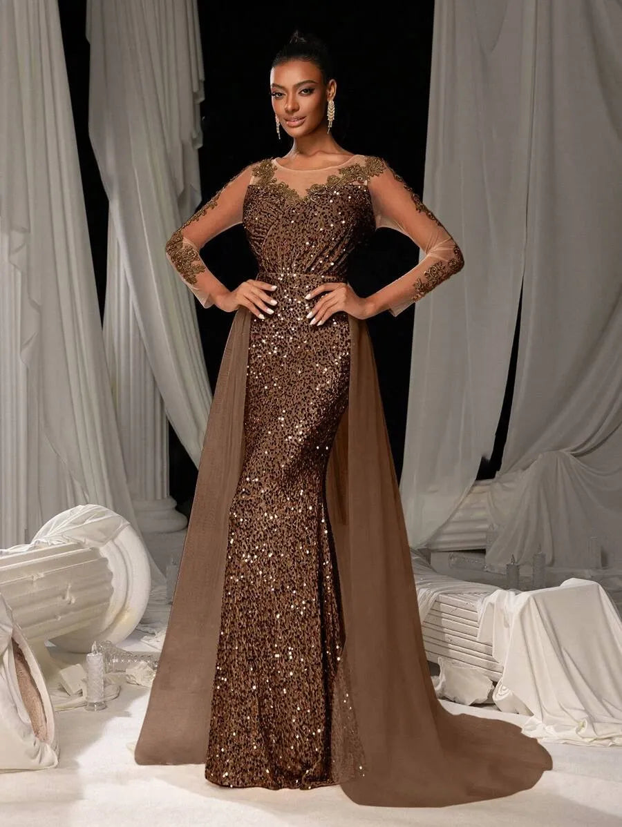 Women's Dance Lace Party Evening Dress