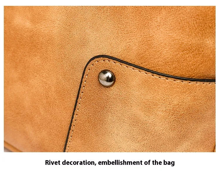 Retro Multi-layer PU Bag Women's Simple High-grade Crossbody