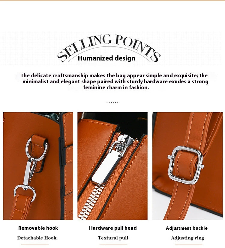 New Stone Pattern Lady Bags Simple Elegant Women's Portable