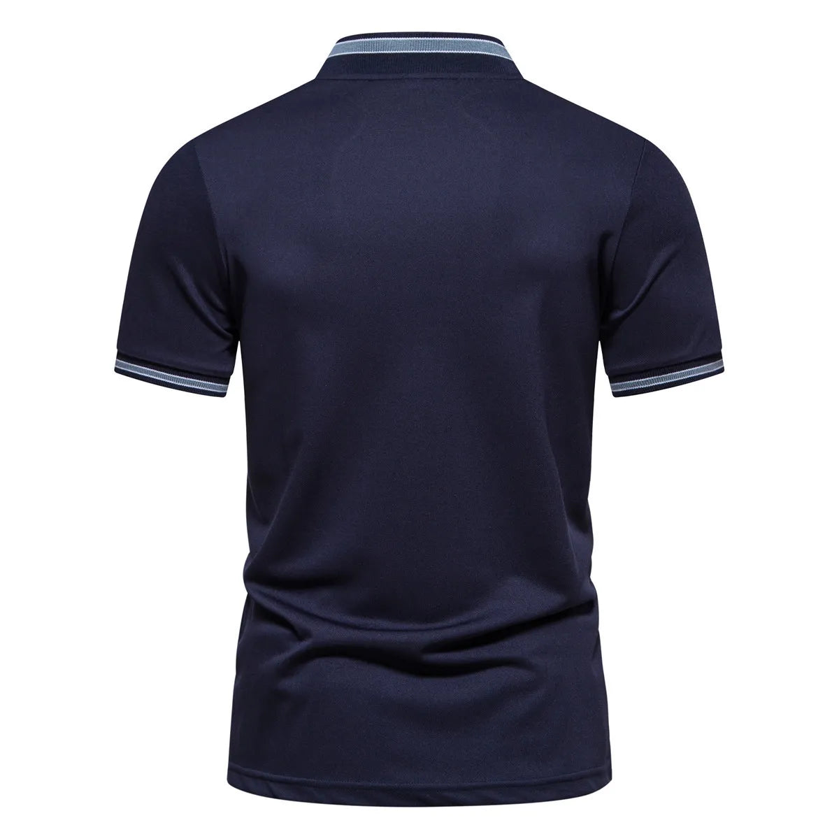 Men's T-shirt Stand Collar Short Sleeve