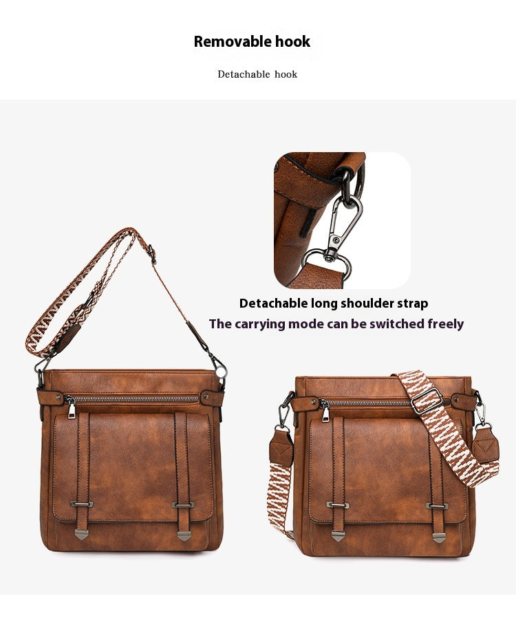 Women's Shoulder Personality Large Capacity Multi-pocket Bucket Bag