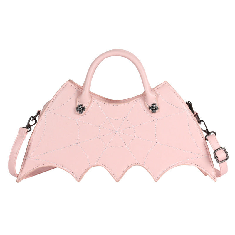 Halloween Spider Web Shape Shoulder Bags Personality Batgirl Tide Pu Handbags Fashion Messenger Crossbody Bag