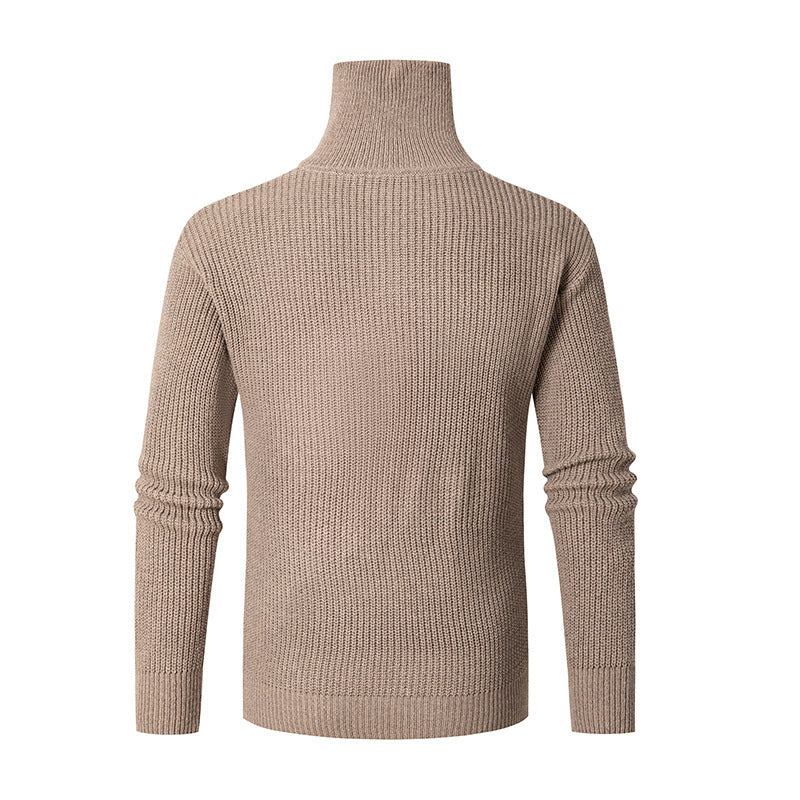 Fall Winter Men Thermal Slim Fit Base Sweater Shirts Leisure