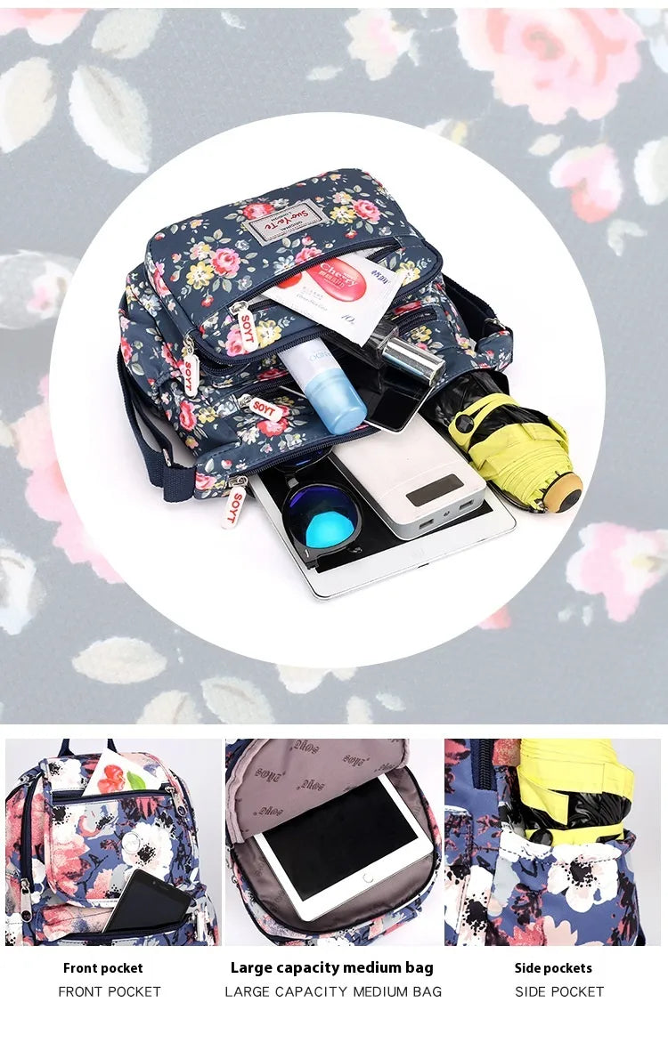 Printed Shoulder Bag Lightweight Outdoor Simplicity Travel