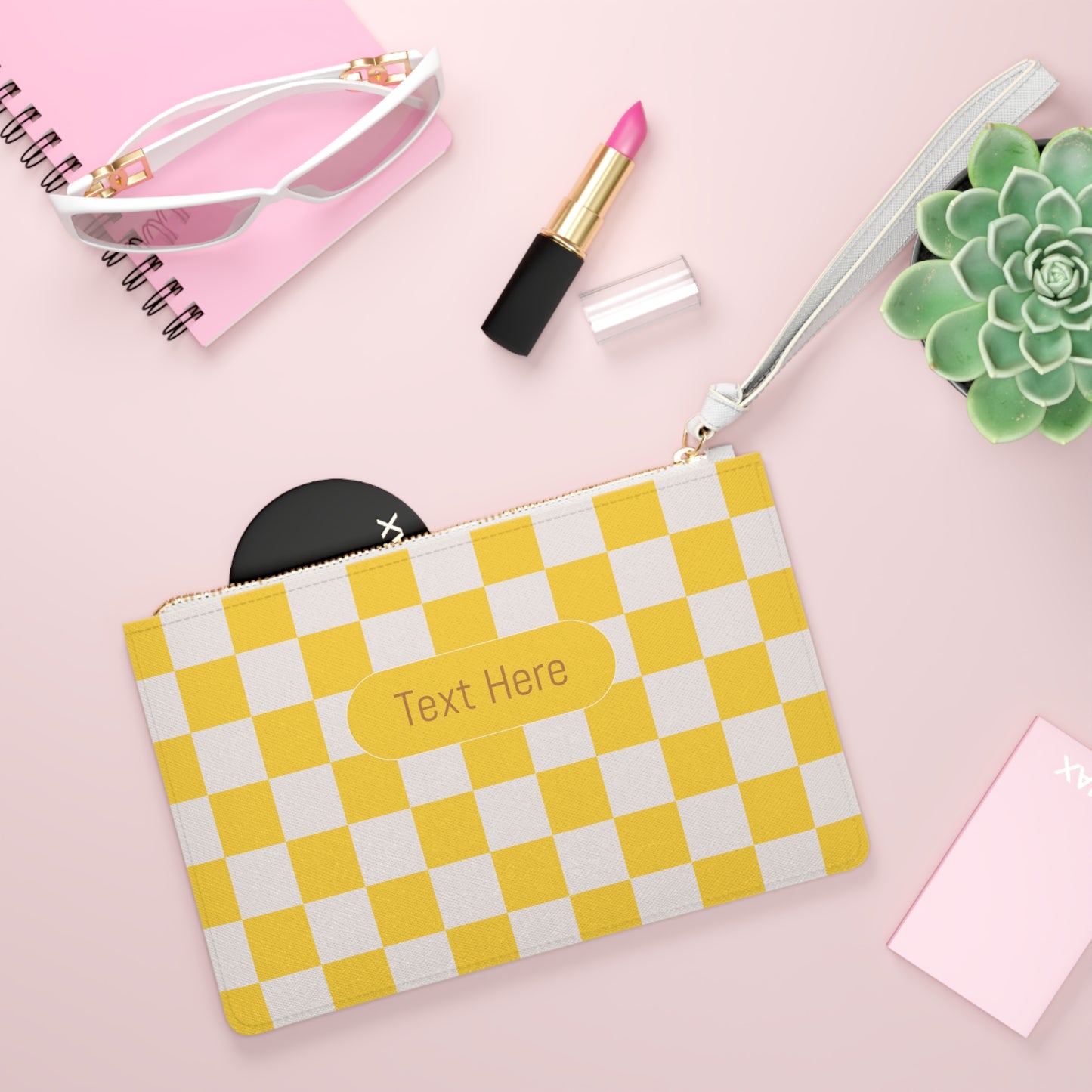 Clutch Bag - Personalize With Checkered Designs