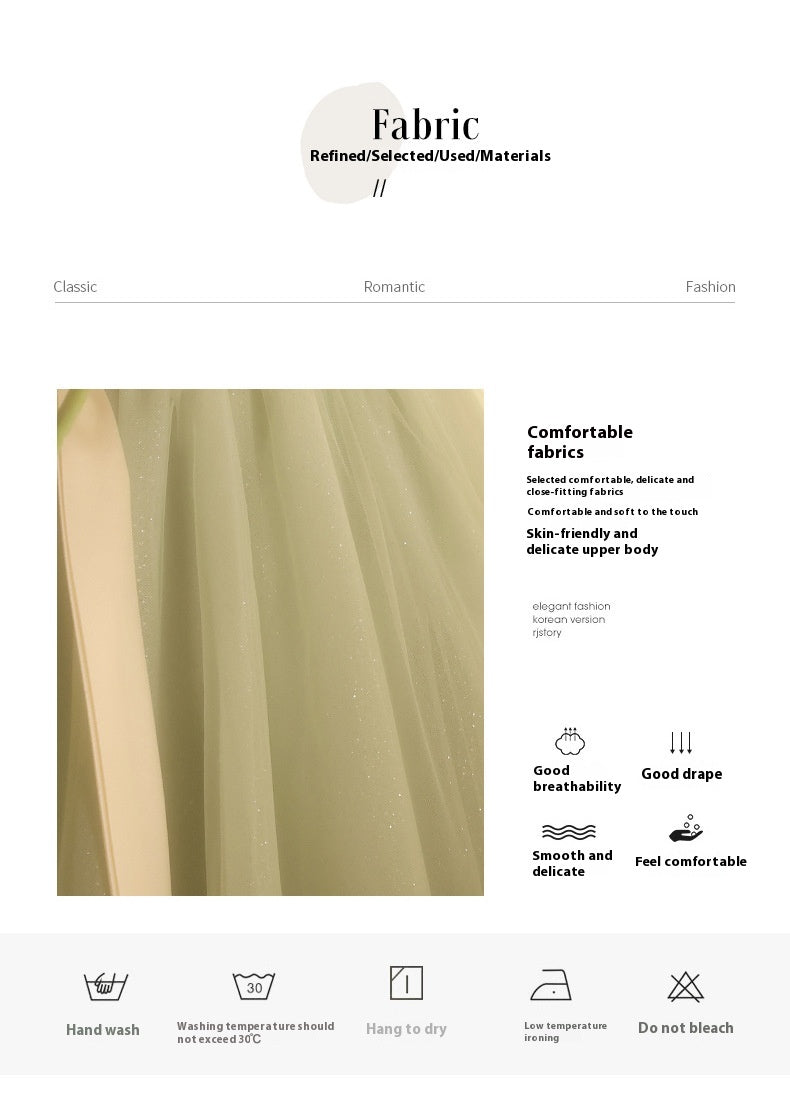Off-shoulder Evening High-end Affordable Luxury Niche Dress