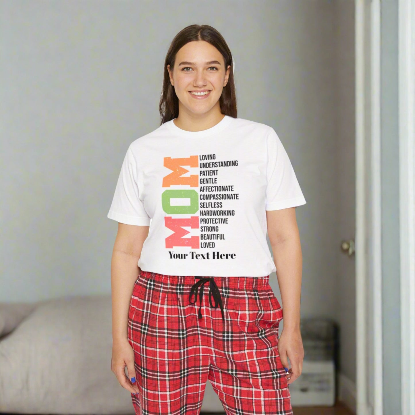 Women's Short Sleeve Pajama Set - Personalize With Mother's Day Messages