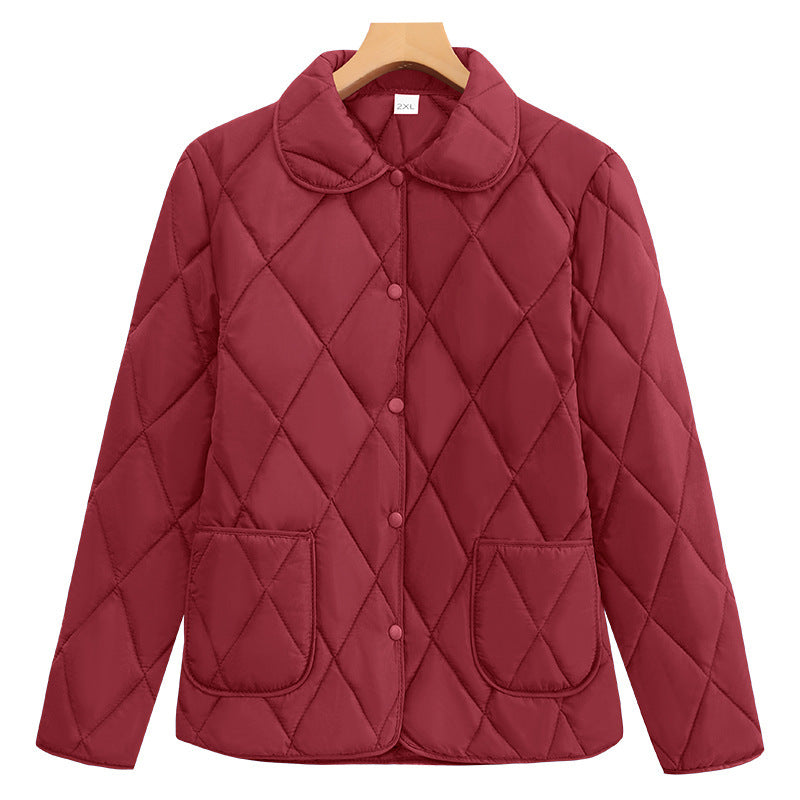 Women's Loose-fitting Lightweight Thin Coat Cotton-padded Jacket