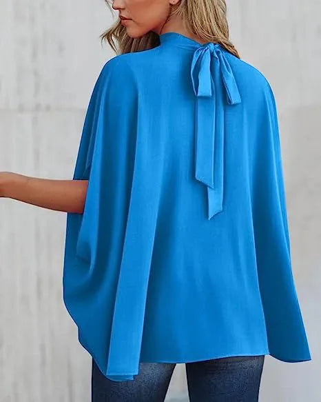 Oversized Top Batwing Sleeve Tarpaulin For Women