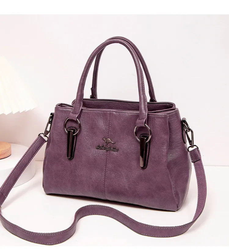 Fashion Large Capacity Wholesale Women's Crossbody Soft Leather Bag