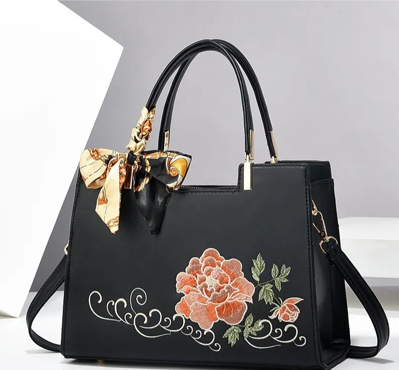 Large Capacity Embroidered Women Bag