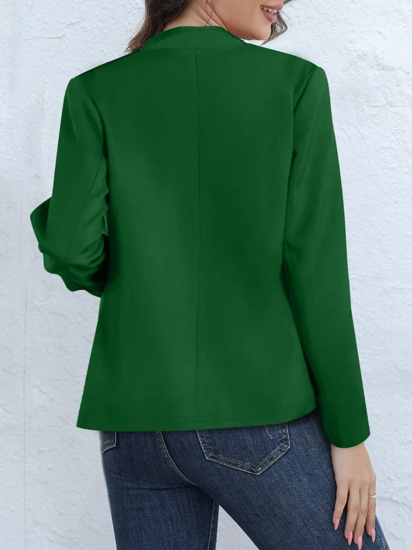 Fashion Solid Color Stand Collar Long Sleeve Women's Clothing Jacket