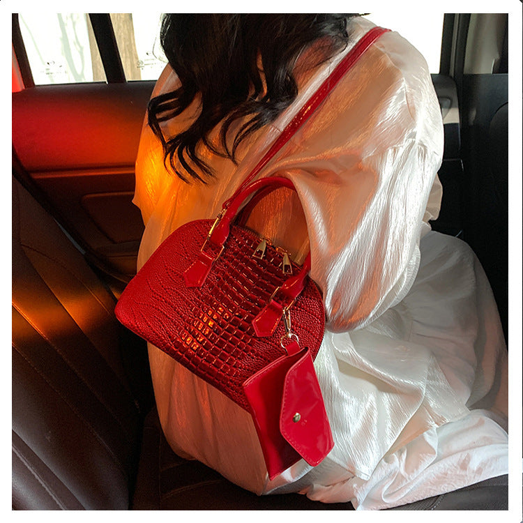 Women's Simple Shoulder Messenger Bag Shell Bag