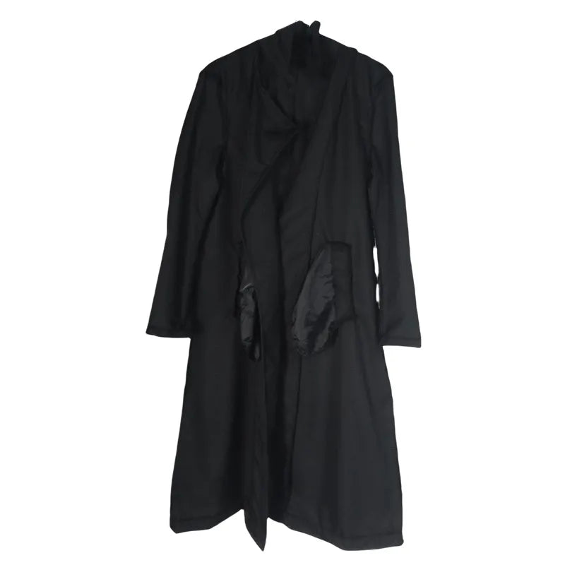 Women's Coat Plus Size Trench Coat Tie-front Top