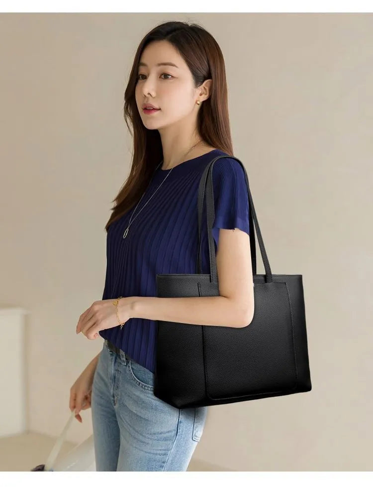 Tote Bag Women's Large Capacity Leather Shoulder Bag