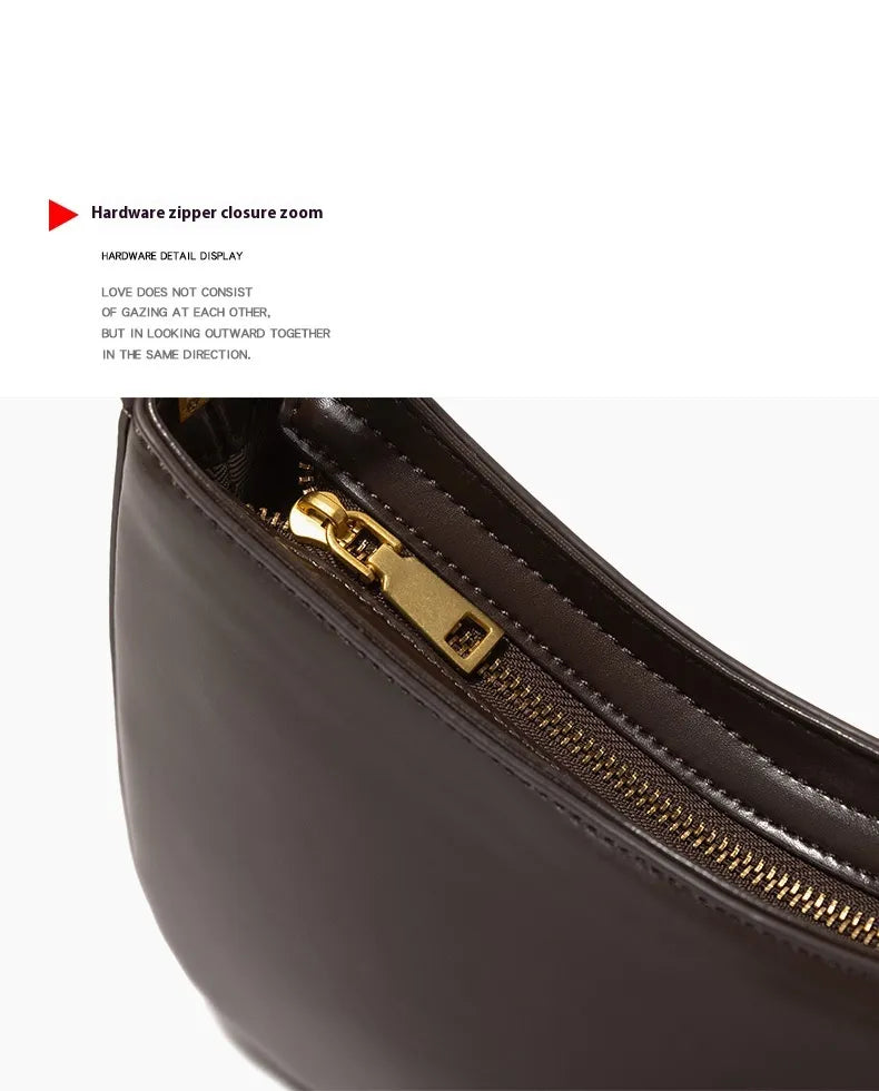 High-end Retro Commuter Underarm Bag Women's Niche High-grade Handbag