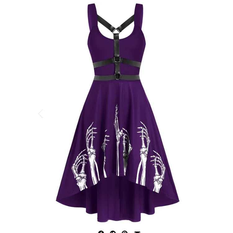 Women's Fashion Vintage Print Dress