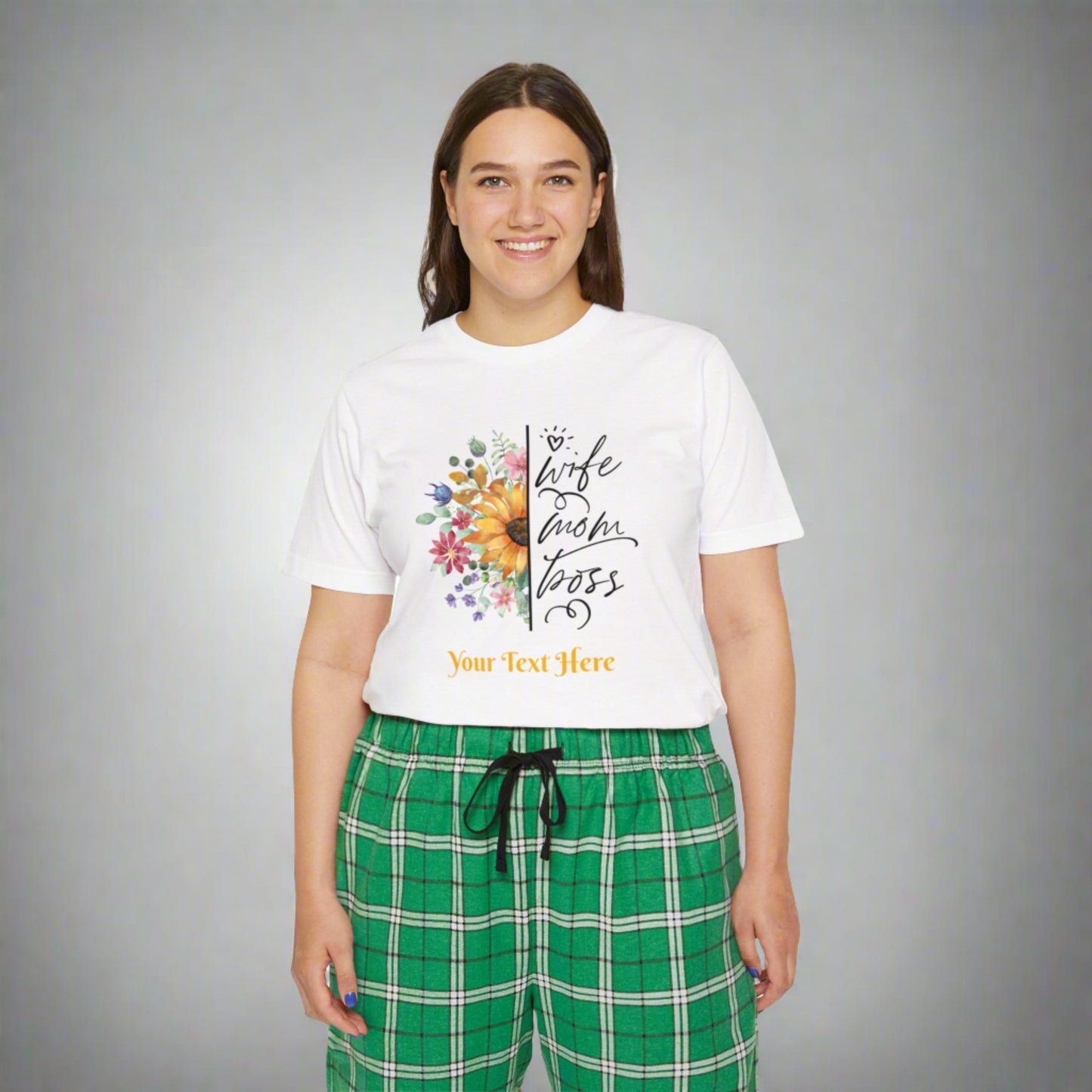 Women's Short Sleeve Pajama Set - Personalize With Mother's Day Messages