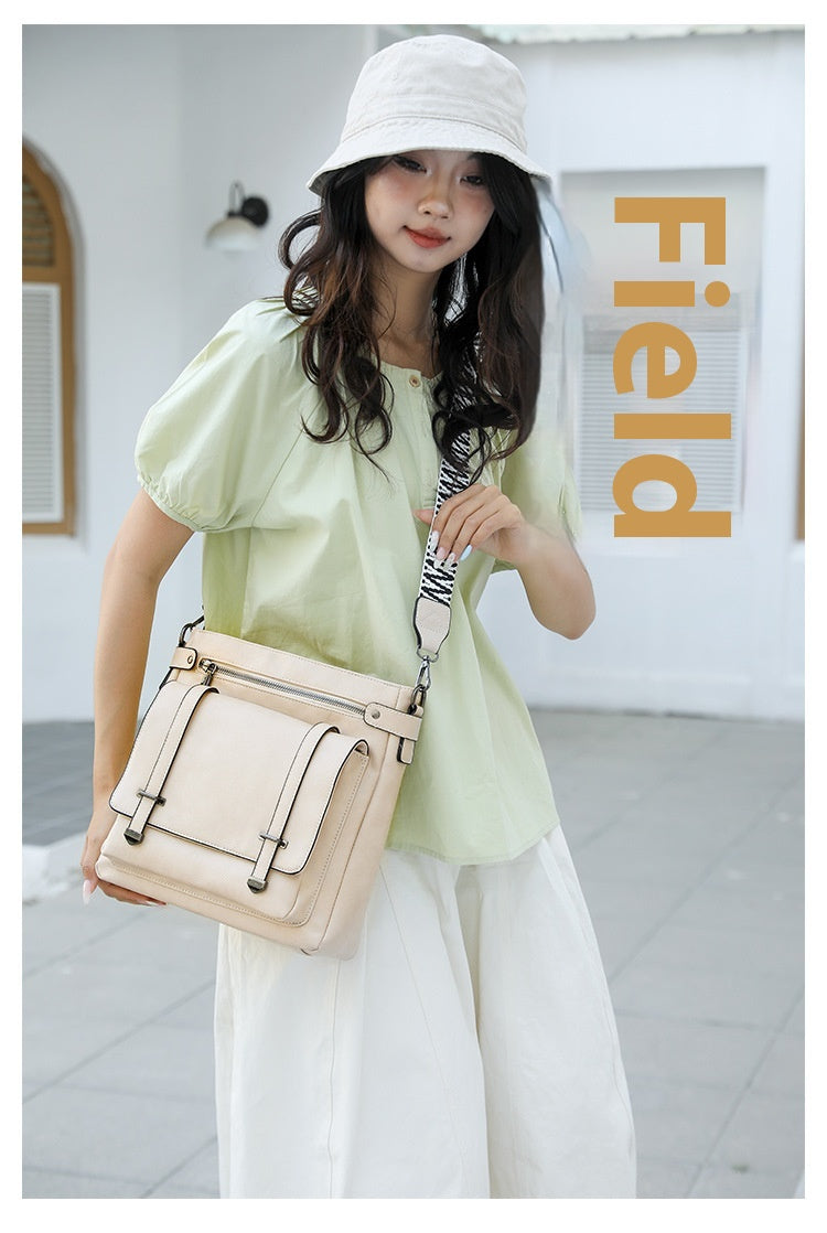 Women's Shoulder Personality Large Capacity Multi-pocket Bucket Bag