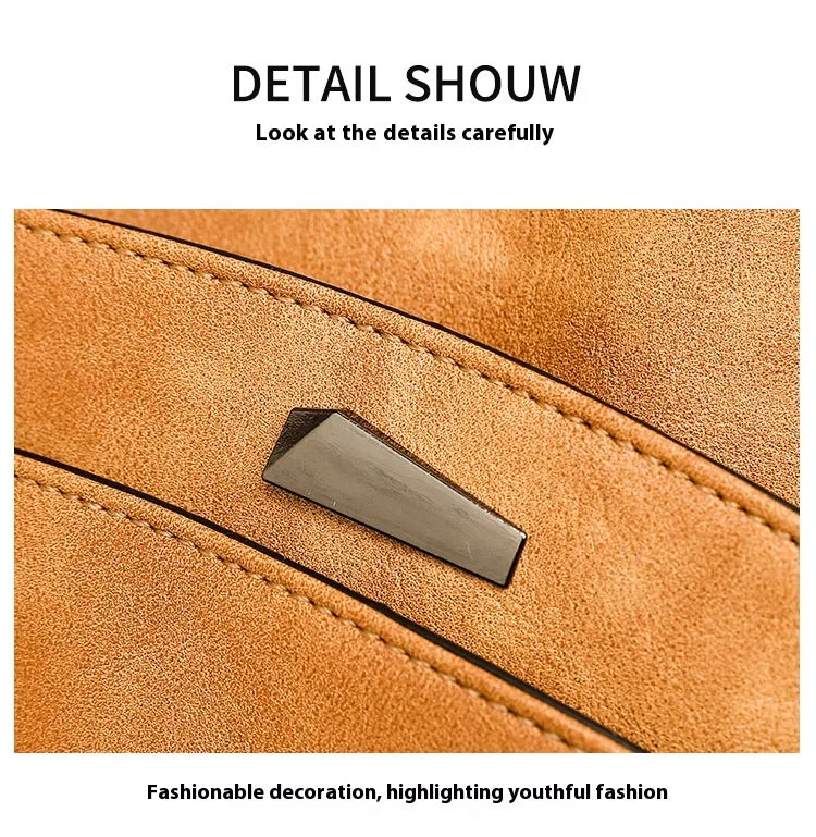 Retro Multi-layer PU Bag Women's Simple High-grade Crossbody