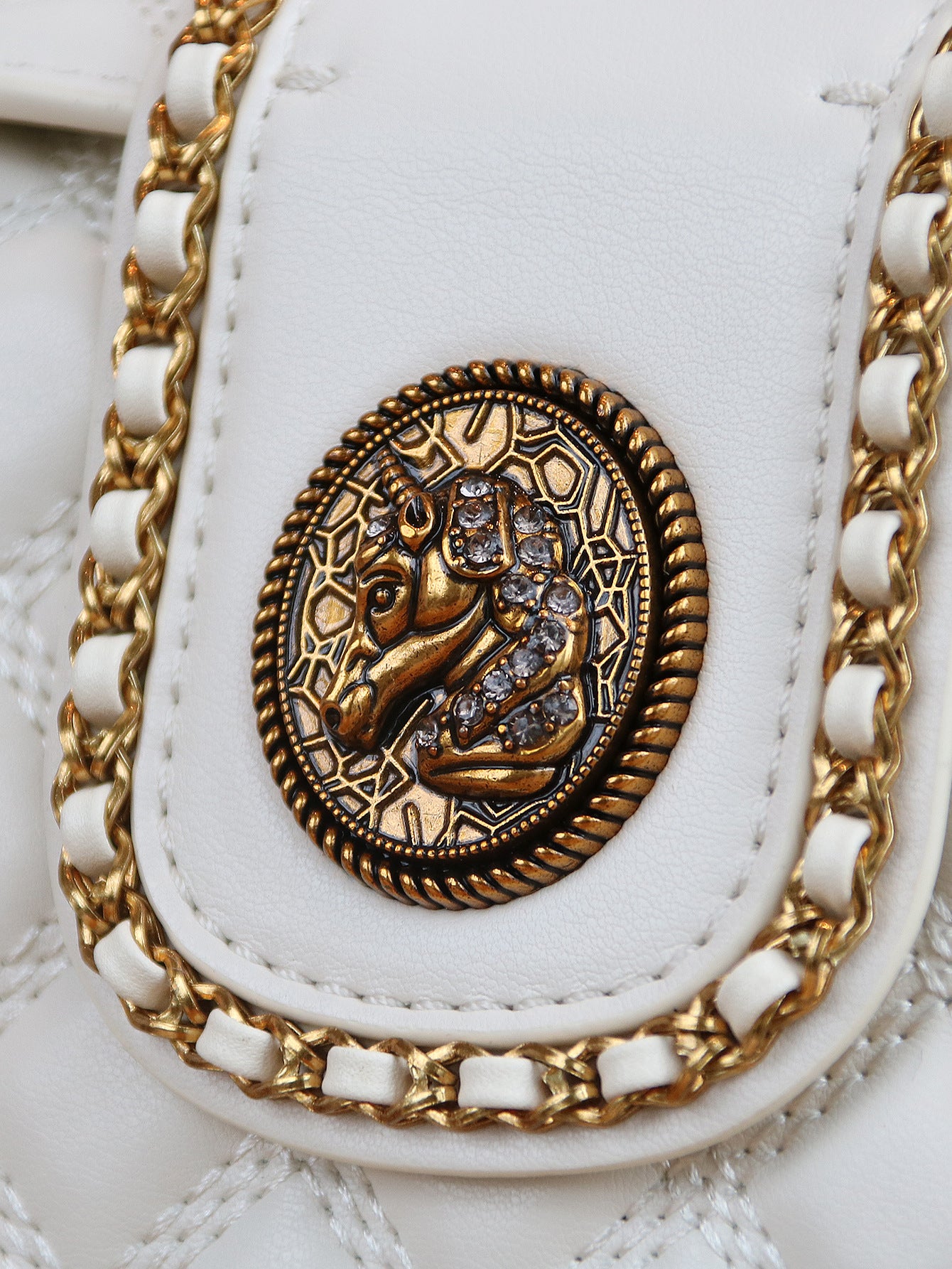 Stylish Solid-color High-end Diamond-quilted Crossbody Bag