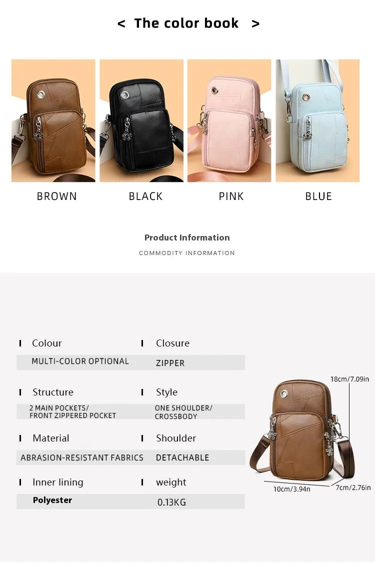 Stylish Simple And Versatile Mini Cell Phone Bag Vertical