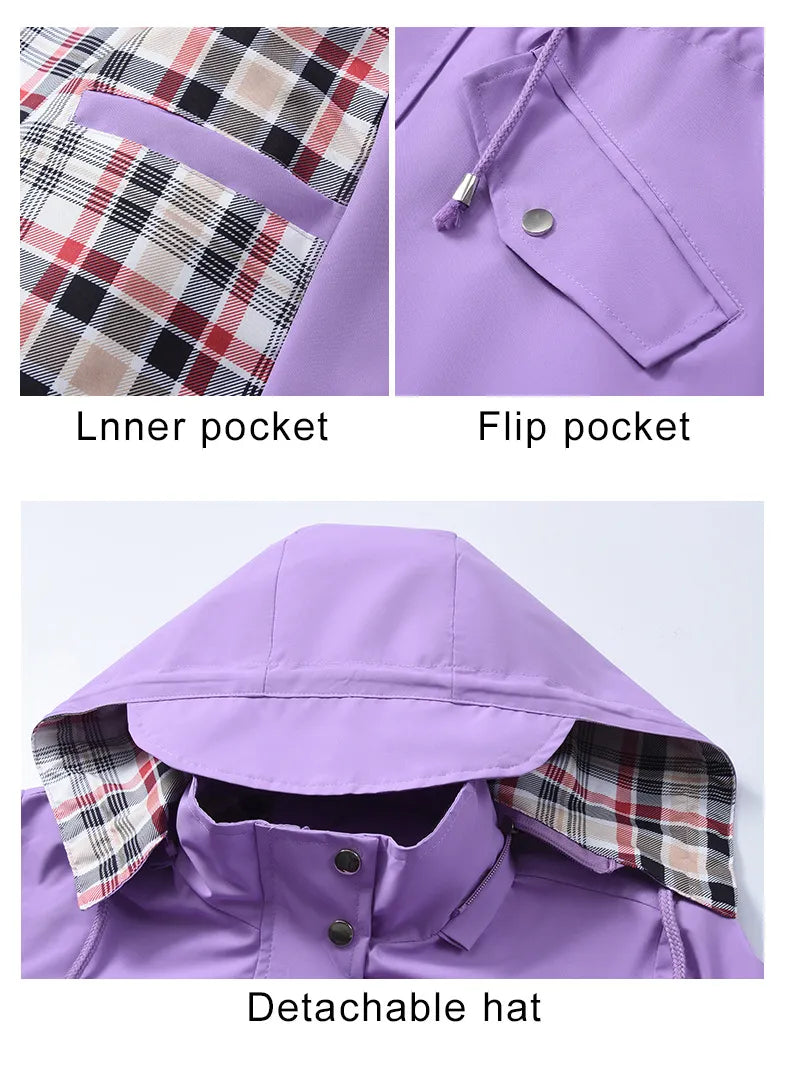 Women's Windbreaker Waterproof Elegant Style