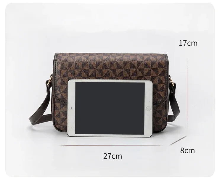 New One-shoulder Cross-body Printed Small Square Bag