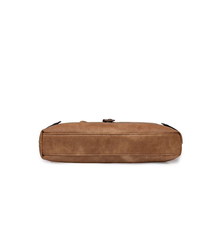 Retro Washed Leather Shoulder Messenger Bag