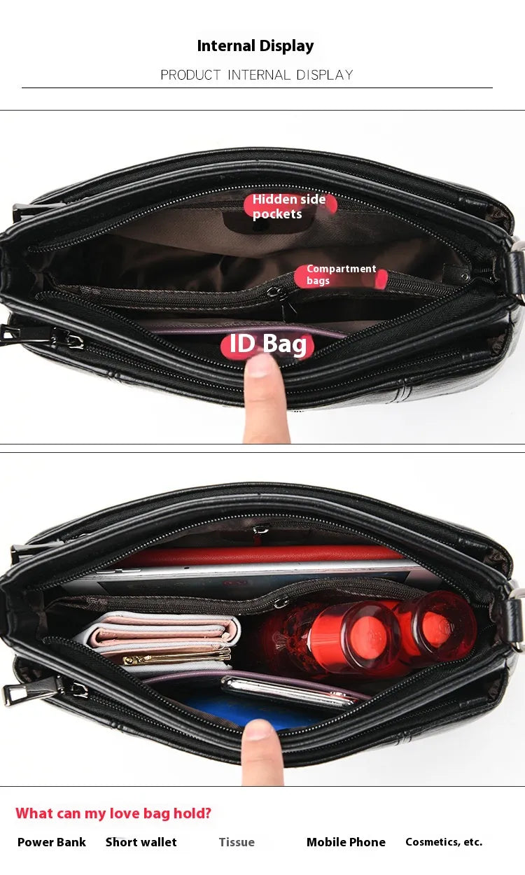 Shoulder Messenger Bag Fashion Generous Handheld Small Square Bag