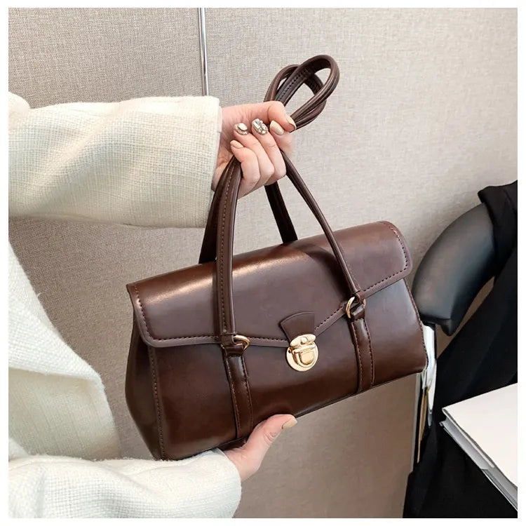 Retro High-grade Underarm Document Tote Bag Women