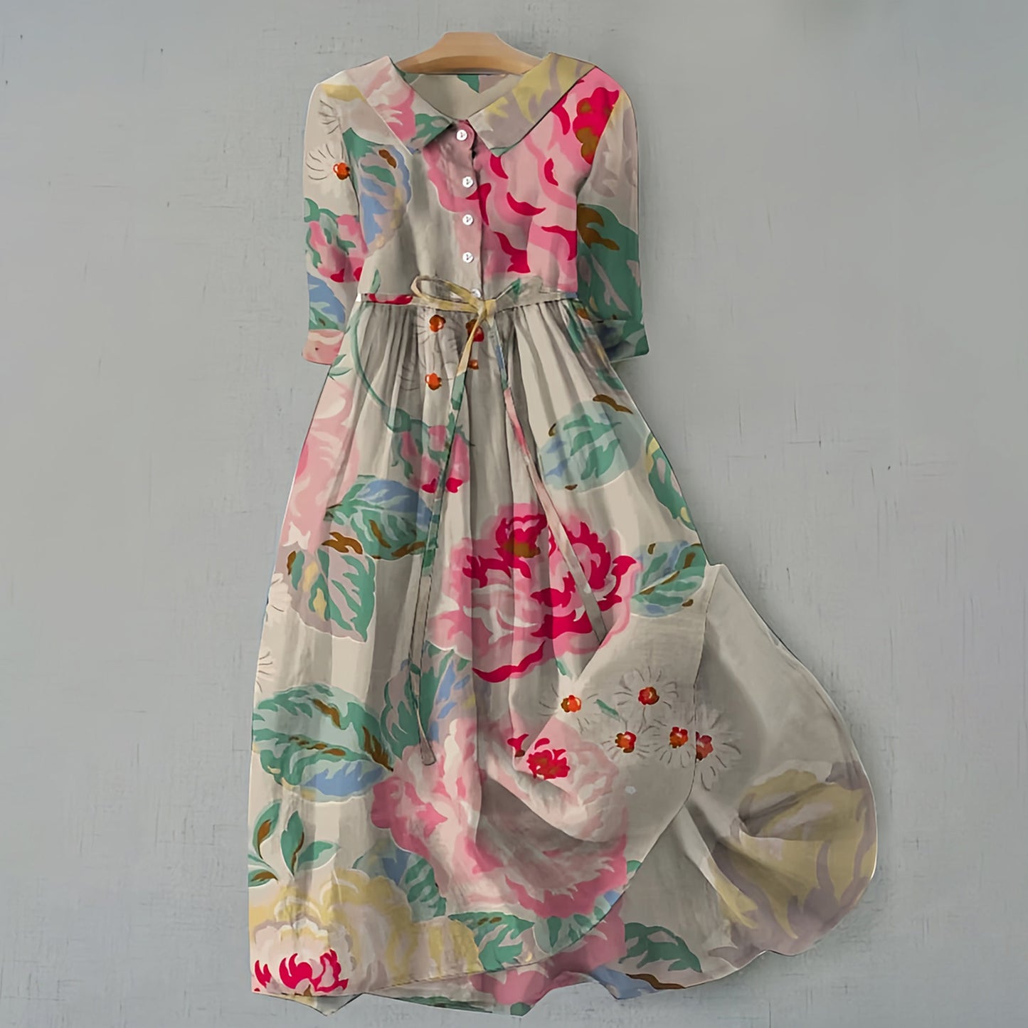 Shirt Dress Bohemian Vacation Style