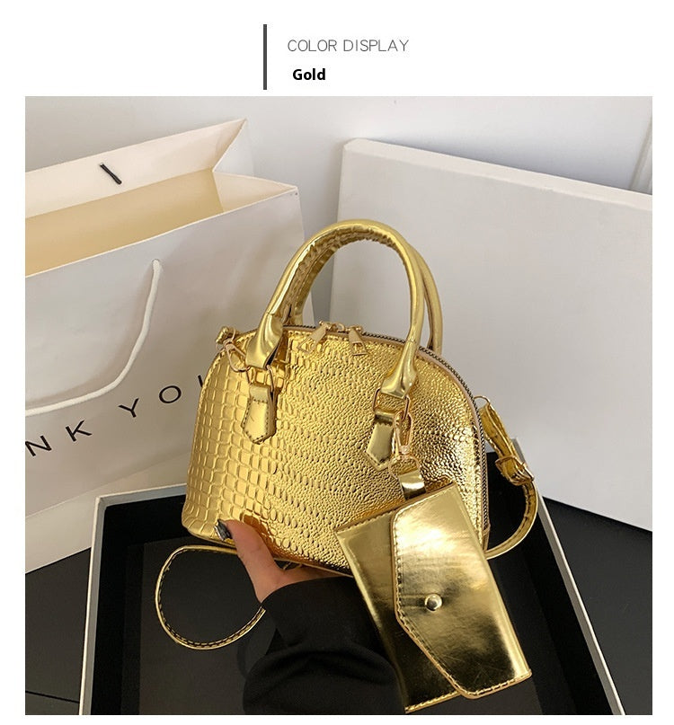 Women's Simple Shoulder Messenger Bag Shell Bag