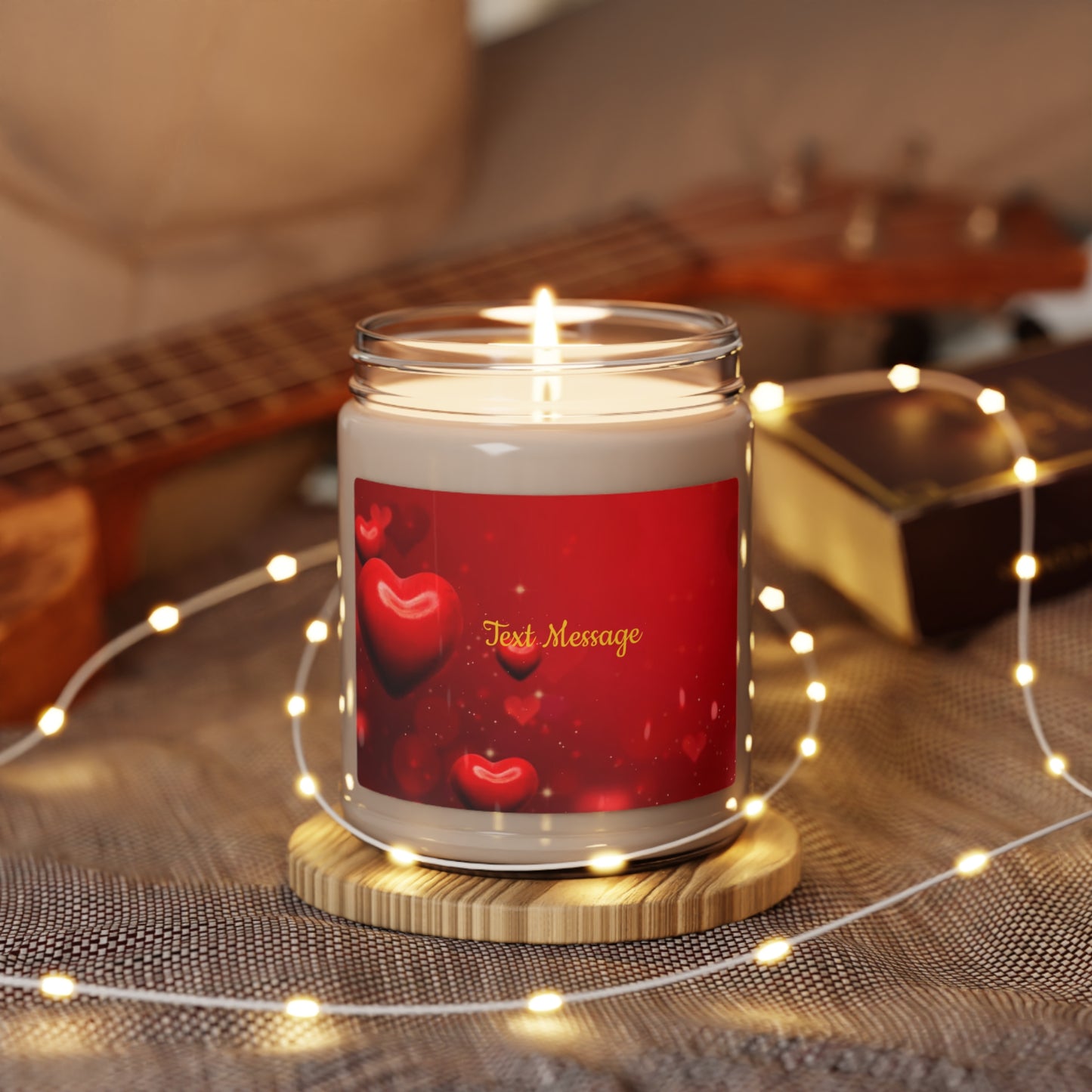 Scented Soy Candle, 9oz - personalize With Valentine Themes