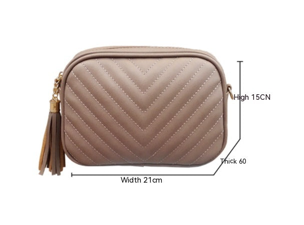 Leisure Chain Bag Embroidered Crossbody Bag