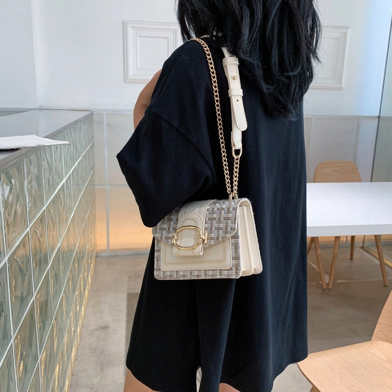 PU Crossbody Chain Small Bag