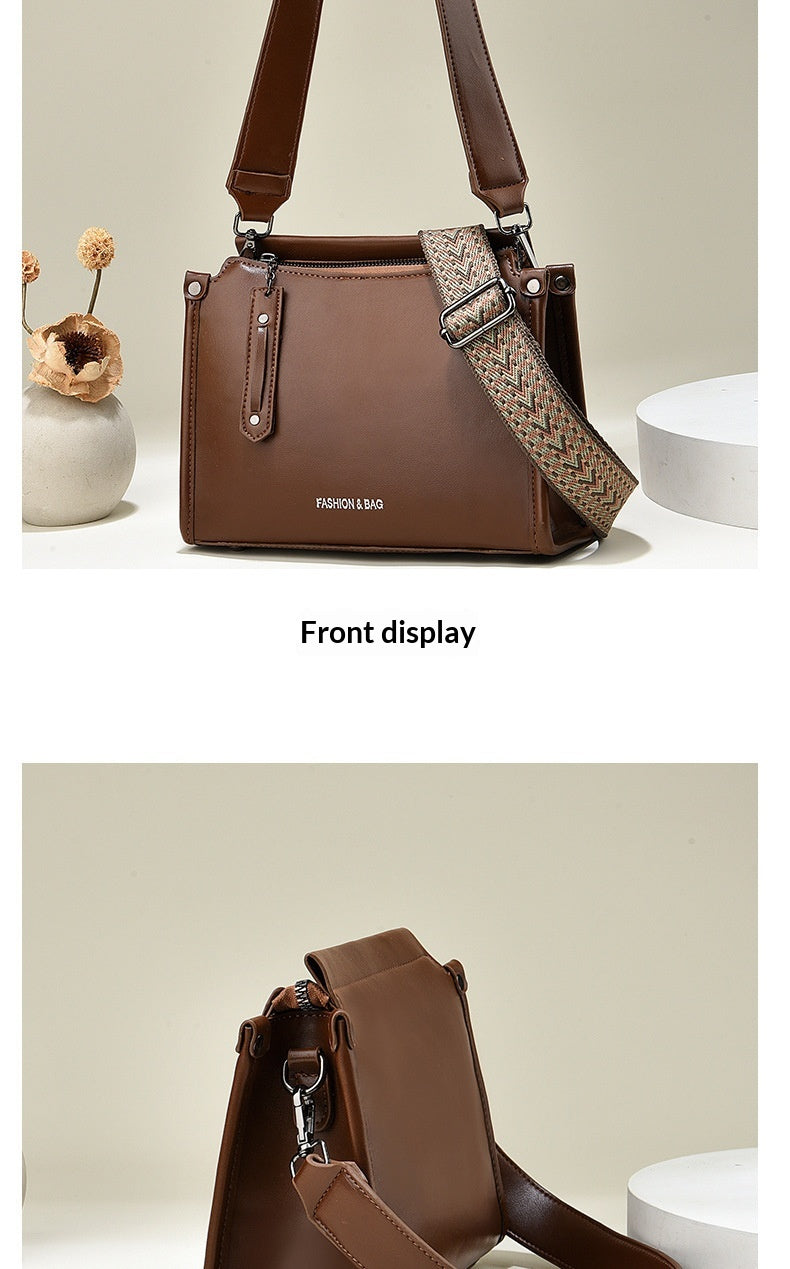 Women’s Small Square Bucket Crossbody Shoulder Bag