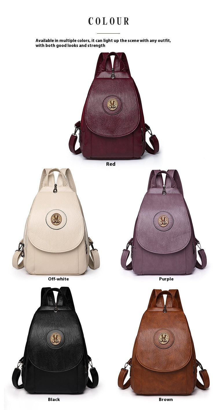 Simple Large Capacity Crossbody Chest Bag Leisure Travel Small Backpack