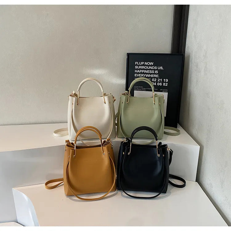 Bucket Bag Simple All-match Portable Shoulder Crossbody Bags