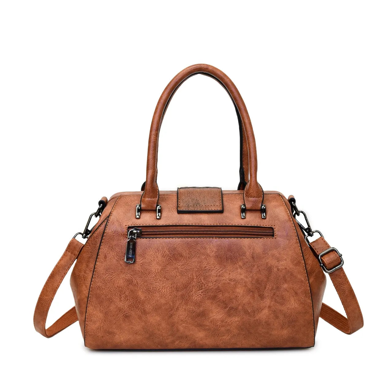 Handmade Carved One-shoulder Women's Leather Bag