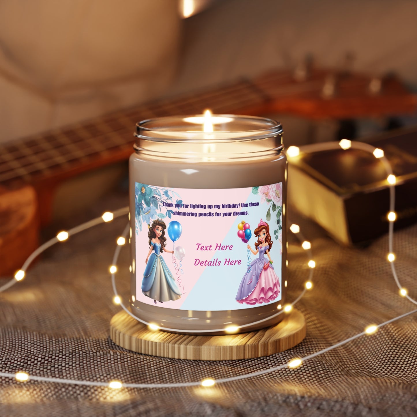 Scented Candles, 9oz Generic brand-Personalized Princess Thank you Gifts For Birthdays