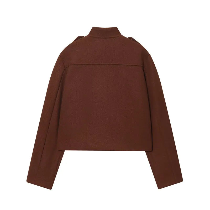 Women's Fashionable Casual Single Breasted Jacket