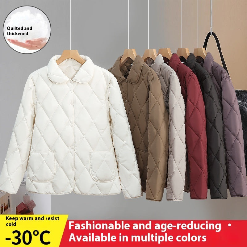 Women's Loose-fitting Lightweight Thin Coat Cotton-padded Jacket