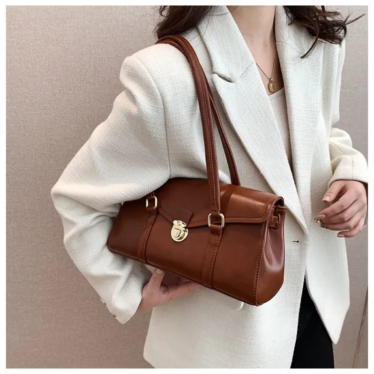 Retro High-grade Underarm Document Tote Bag Women