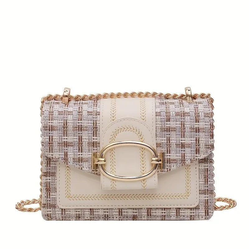 PU Crossbody Chain Small Bag